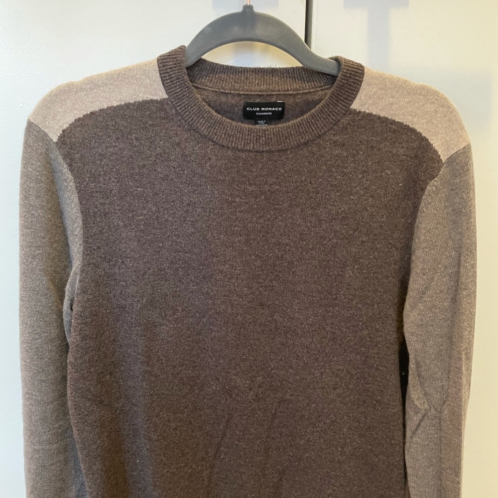 Club Monaco Colorblock Cashmere Sweater